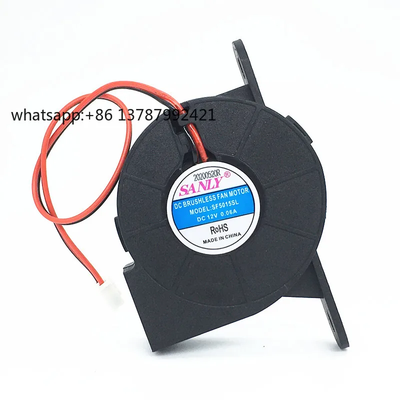 Humidifier Cooling Fan SANLY SF5015SL 12V 0.06A 5CM Mounting Bracket Long-Leg Turbine 