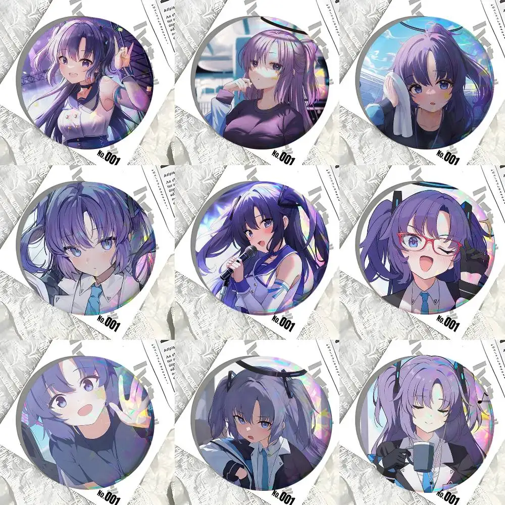Hayase Yuuka Blue Archive Anime Round Badges Can Be Used To Decorate Clothes And Backpack Pins