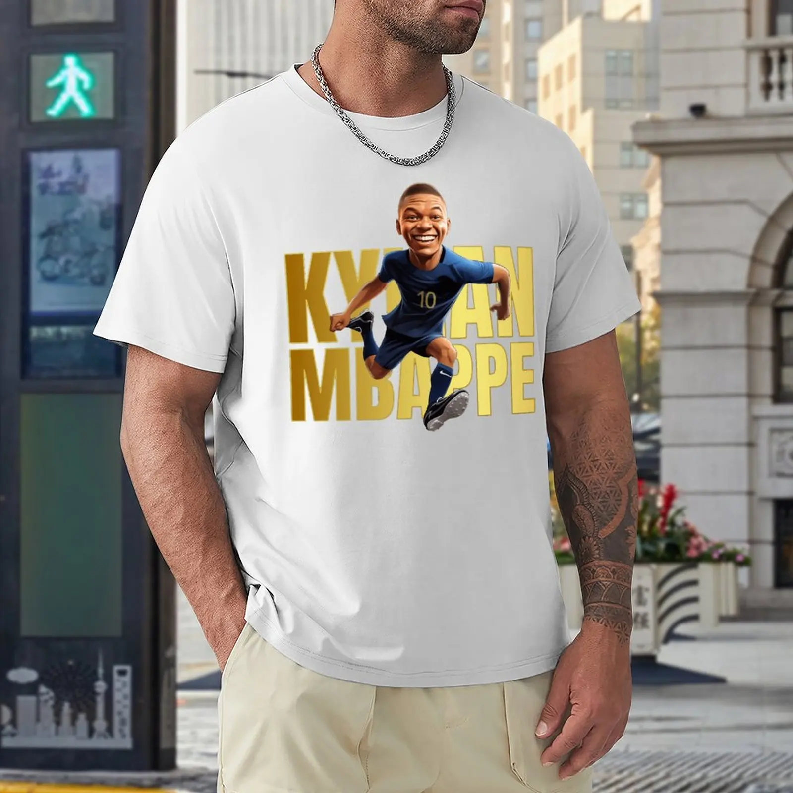 Creative Mbappe And Mbappé Kylian  France Football Team Soccer 5 Tshirt Move High Grade Leisure Eur Size