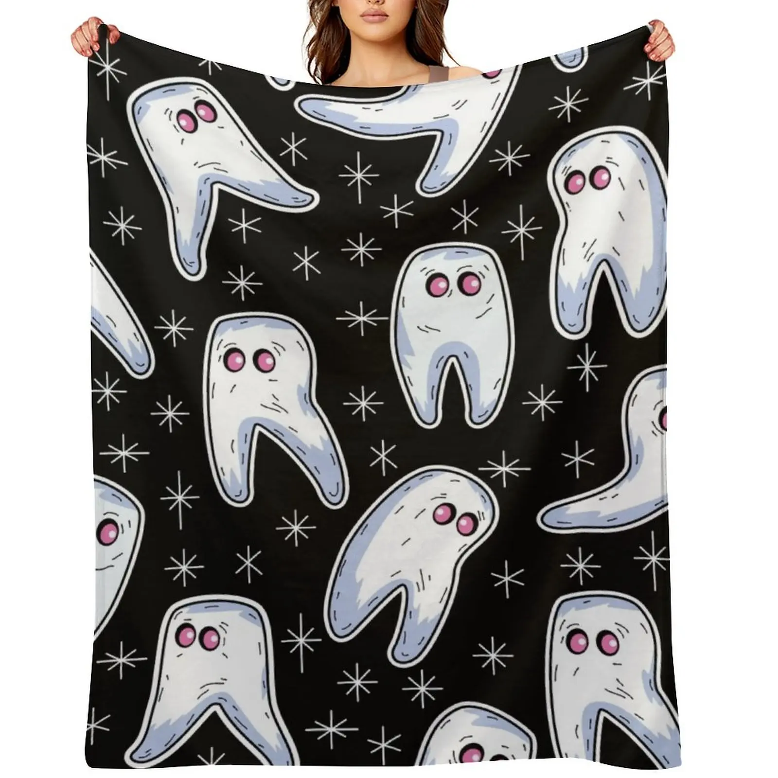 Fresno Nightcrawlers Cryptid Black Throw Blanket blankets and throws Decorative Sofas Single Blankets For Bed Blankets