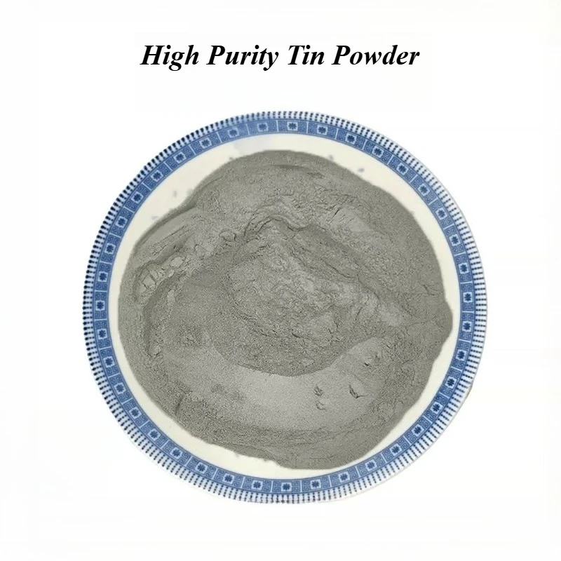 High Purity Ultrafine Tin Powder, Micron & Nano Spherical Atomized Sn Powder for Wood Inlay Metal Craft