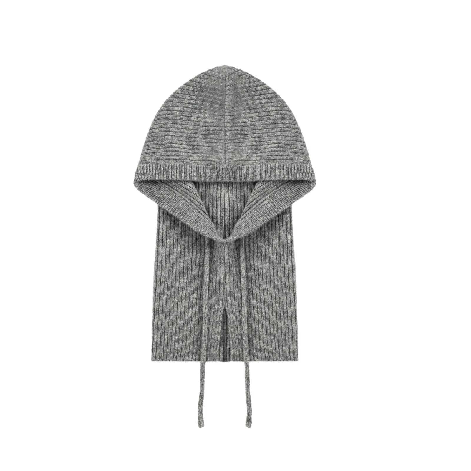 women-red-100percent-wool-balaclava-knit-hat-integrated-neck-warmer-soft-warm-headwear-for-men-outdoor-daily-cold-season-wear