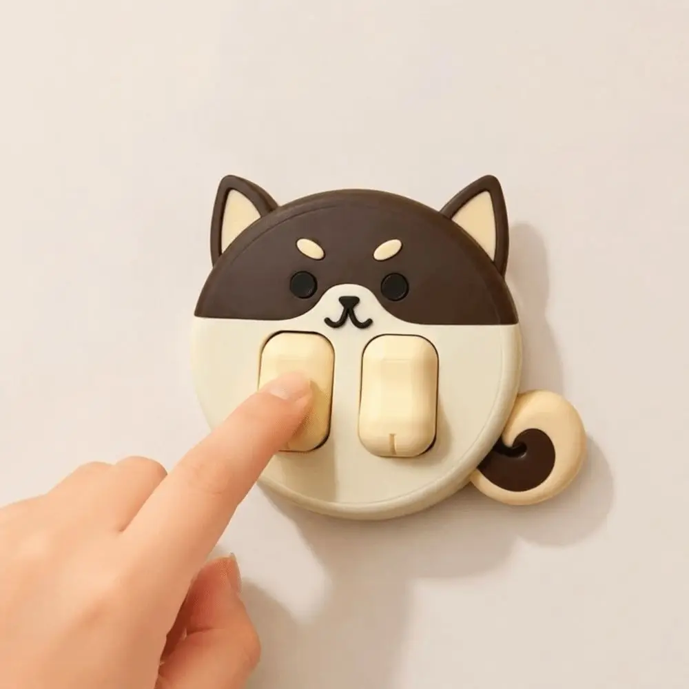 3D Printed Switch Panel Cover Cartoon Animal Raised Paw Buttons Wall Switch Plate 86 Wall Switch Rounded Edges