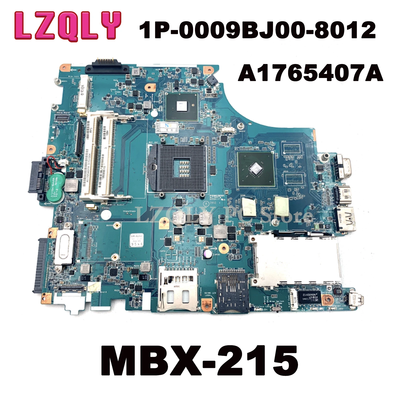 

LZQLY For SONY VAIO VPC-F1 M930 1P-0009BJ00-8012 MBX-215 A1765407A Laptop Motherboard Rev 1.2 8 Layer Intel S989 Nvidia GT310M