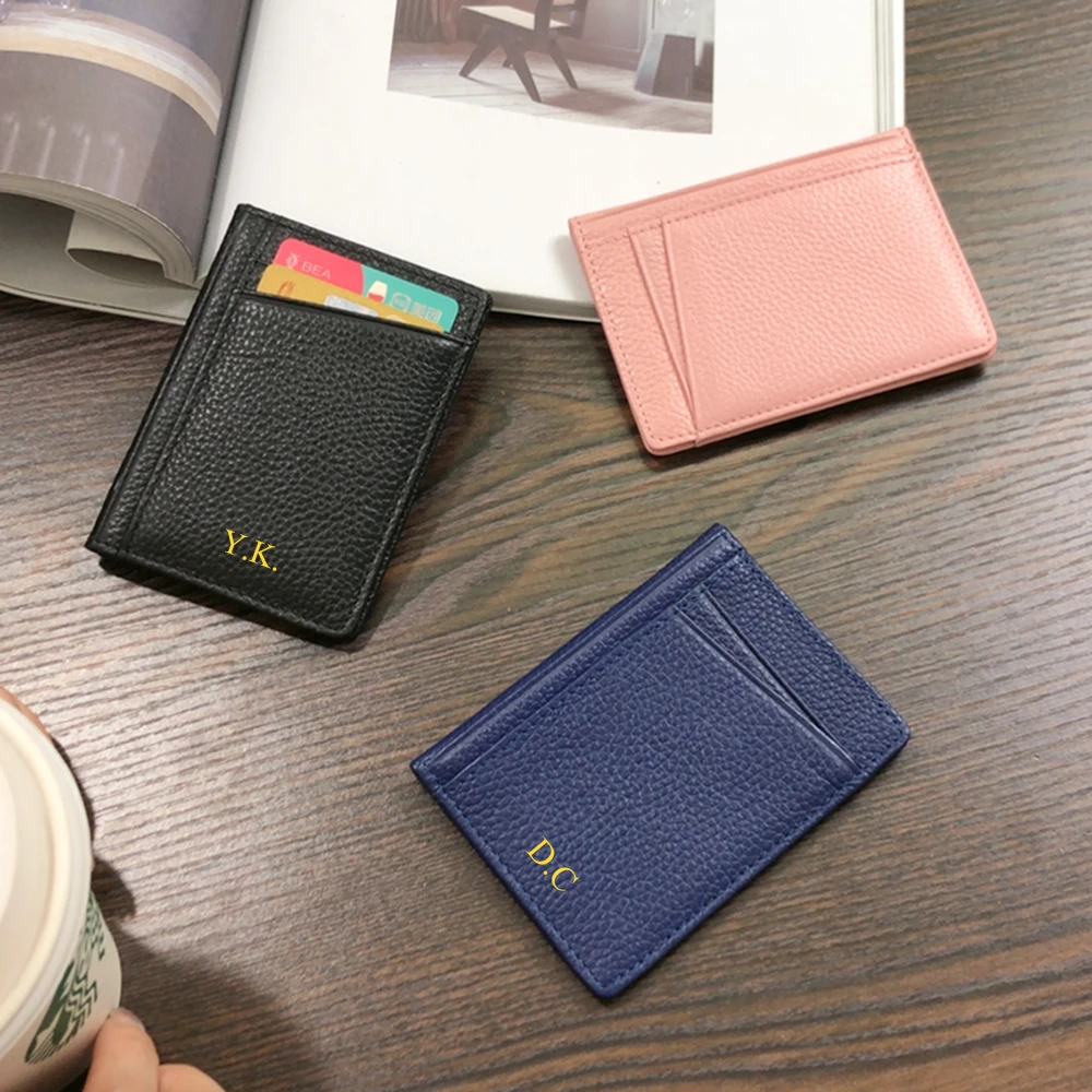 Custom Name Driver License Card Holder Genuine Leather Slim Driving Documents Case Free Engraved Letters Travel ID Card Wallet