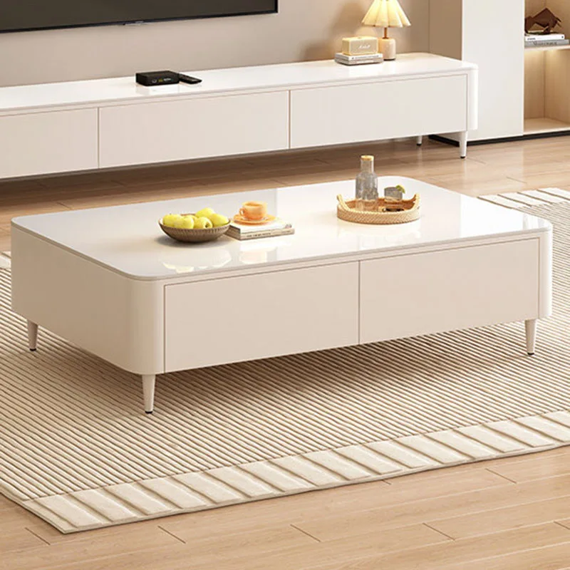 Modern Moving Coffee Table Decoration Luxury Living Room Designer Writing Side Table Drawers Couchtisch Chinese Style Furniture