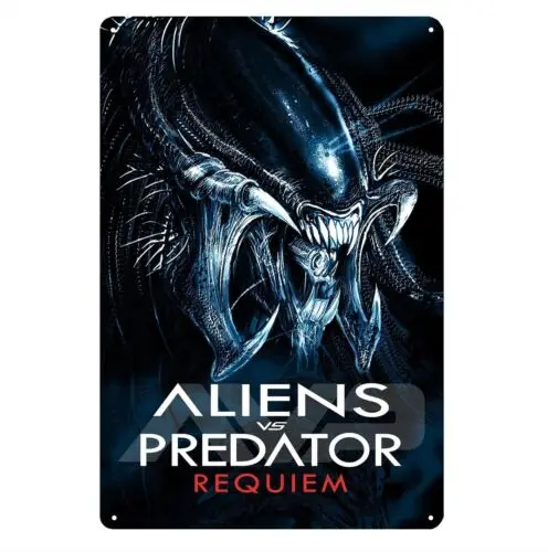 Aliens vs Predator Requiem Movie Metal Poster Tin Sign - 20x30cm Plate sign sign sign