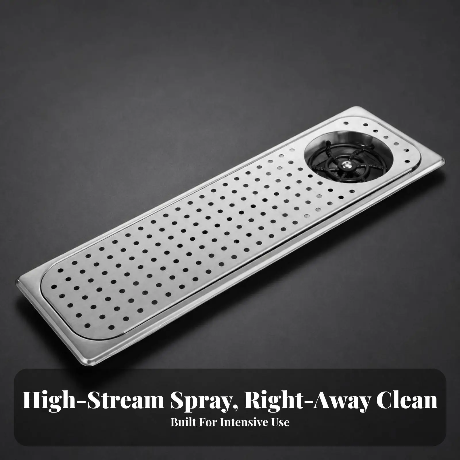 Stainless Steel Coffee Bar Sink Washer Cup Cleaner for Kitchen Sink Faucet High Pressure Spray Rinser
