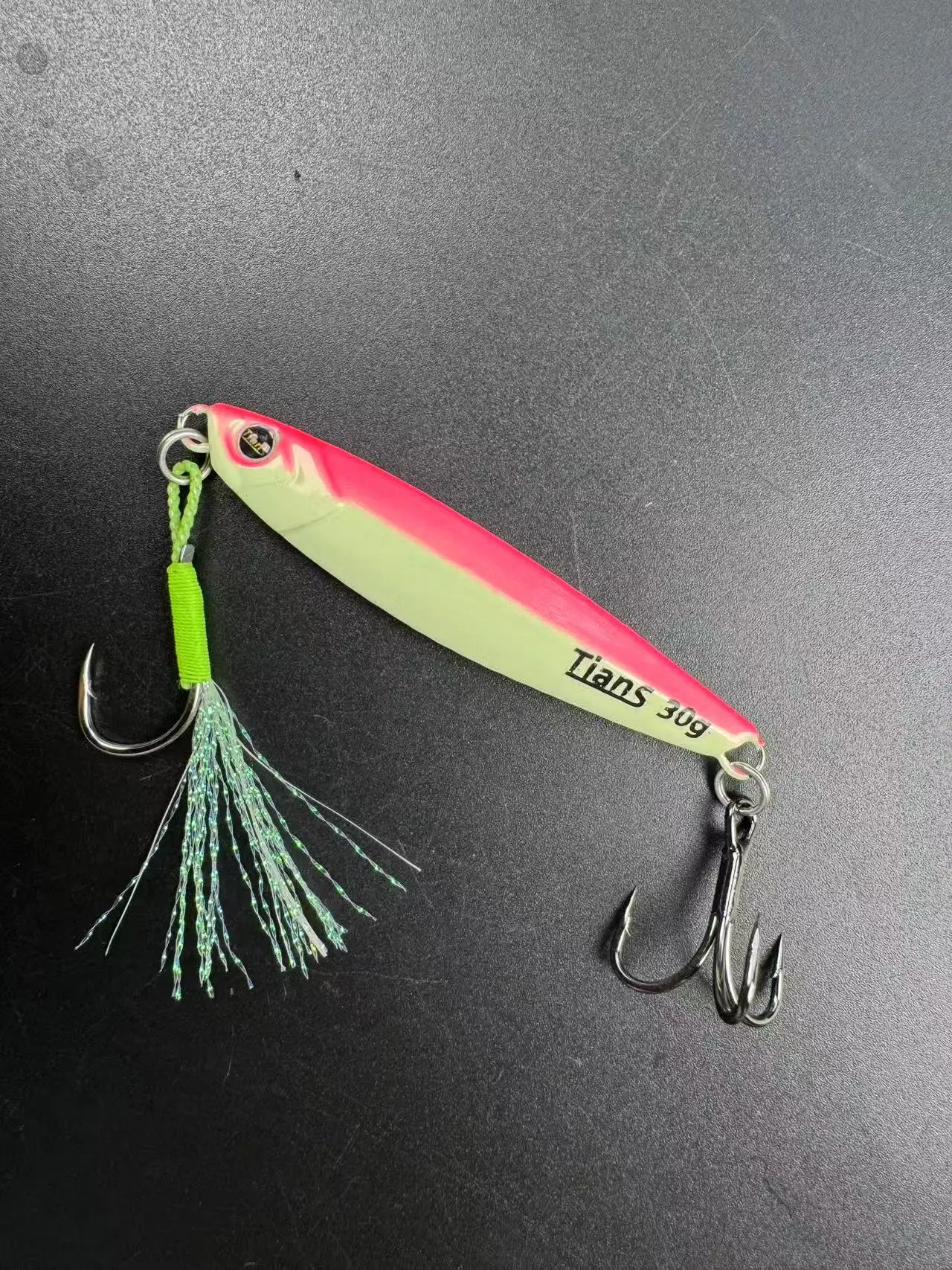 5 Stück Nachtlicht-Metall-Jig, Tiefsee-Angelköder, 25/30/40 g, zum Werfen und Jiggen, künstlicher Köder für Thunfisch, Forelle, Salzwasser und Süßwasser. – Detail 24