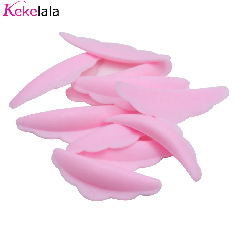 10Pcs Reusable Eyelash Lifting Kit Silicone lamination Pad Eyelash Perm Rods 3D Eyelashes Extension Curler Pad Makeup Tool