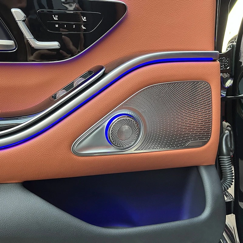 

Suitable for Mercedes-Benz 4d rear door rotating treble ambient light S-class w223 s440l s450l car modification