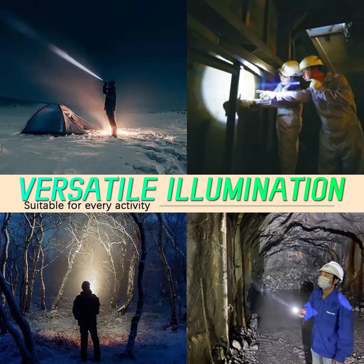 LED Flashlight USB Rechargeable Handlight Mini Portable Strong Light Pocket Small Home Lamp Outdoor Camping Fishing Lantern