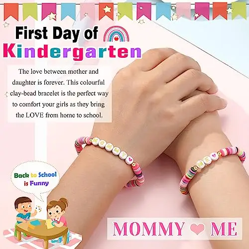 First Day of School Gifts for Mom and Daughter Mommy and Me Back to School Bracelets