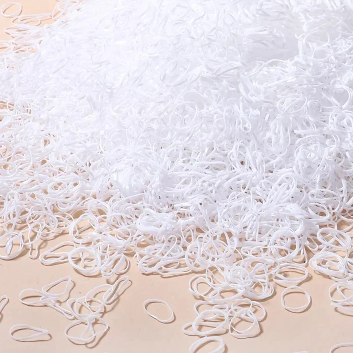 500Pcs Multiple Colors Disposable Rubber Band Hair Tie High Elasticity Children's Ponytail Fixed Rope Girls Gift Hair Accessory - 6