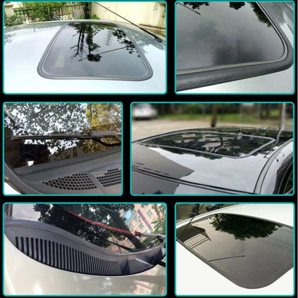 Seal Rubber Excellent Elasticity Car Windshield Rubber Sealant Kit for Sunroof and Front Rear Windshield 300cm