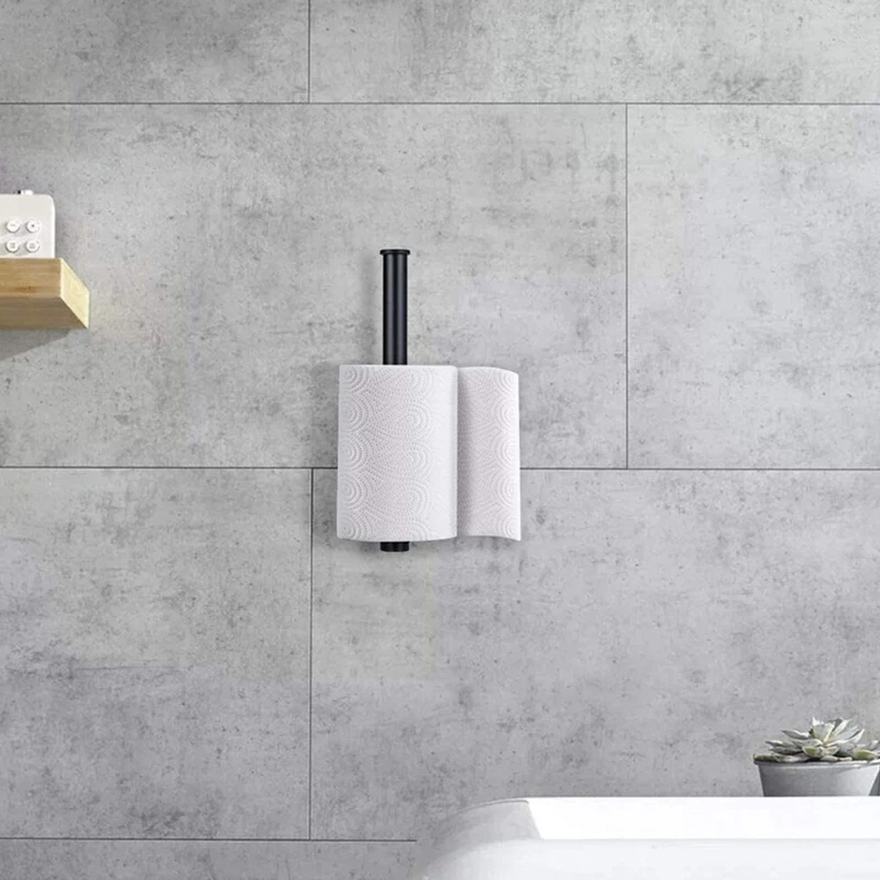 

AF90-держатель для бумажных полотенец, большие рулоны из нержавеющей стали, вешалка для бумажных полотенец, длинный диспенсер для рулонов салфеток, вешалка для гостиной, ванной комнаты