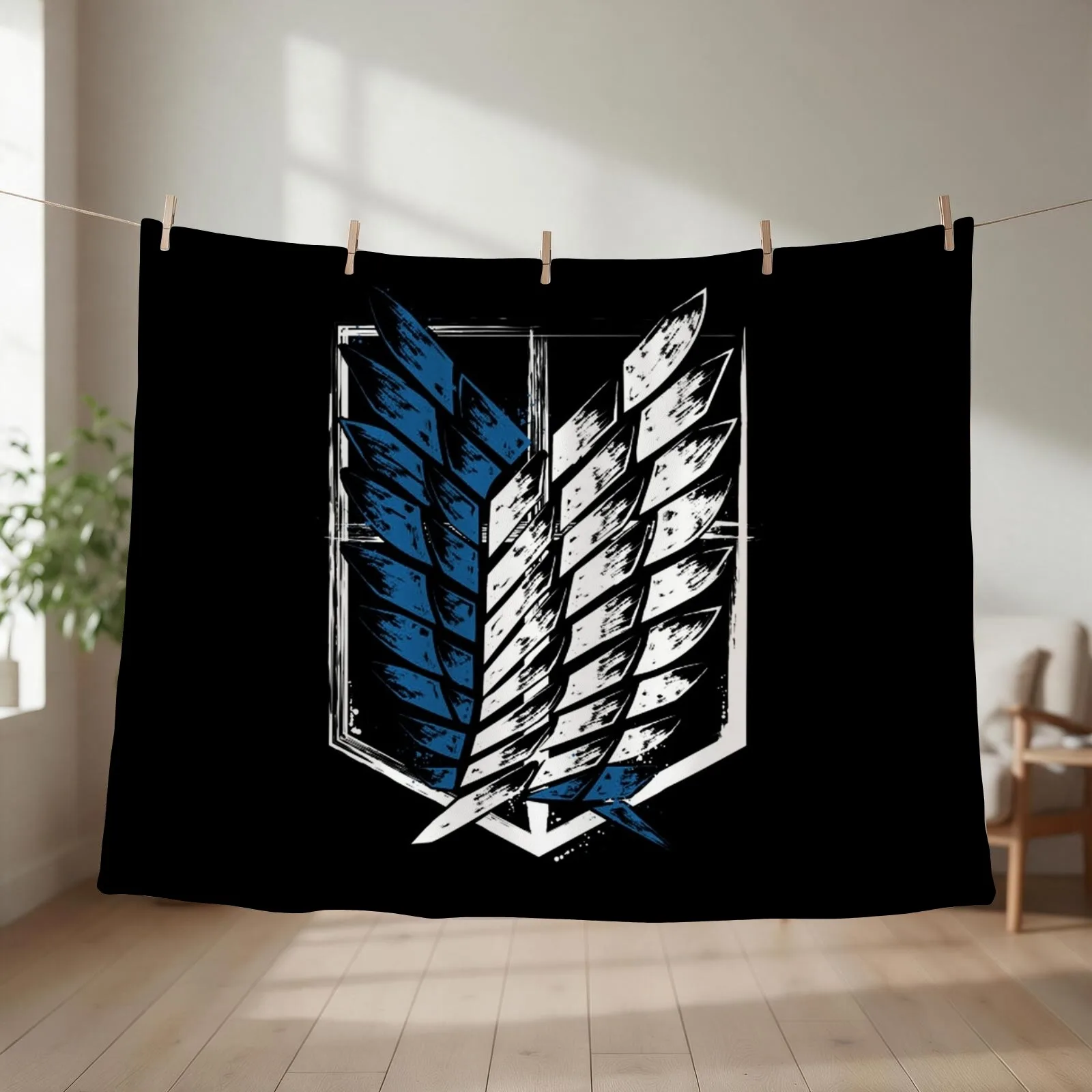 Scouting Legion (SNK) Throw Blanket Camping Soft Big funny gift For Baby Blankets