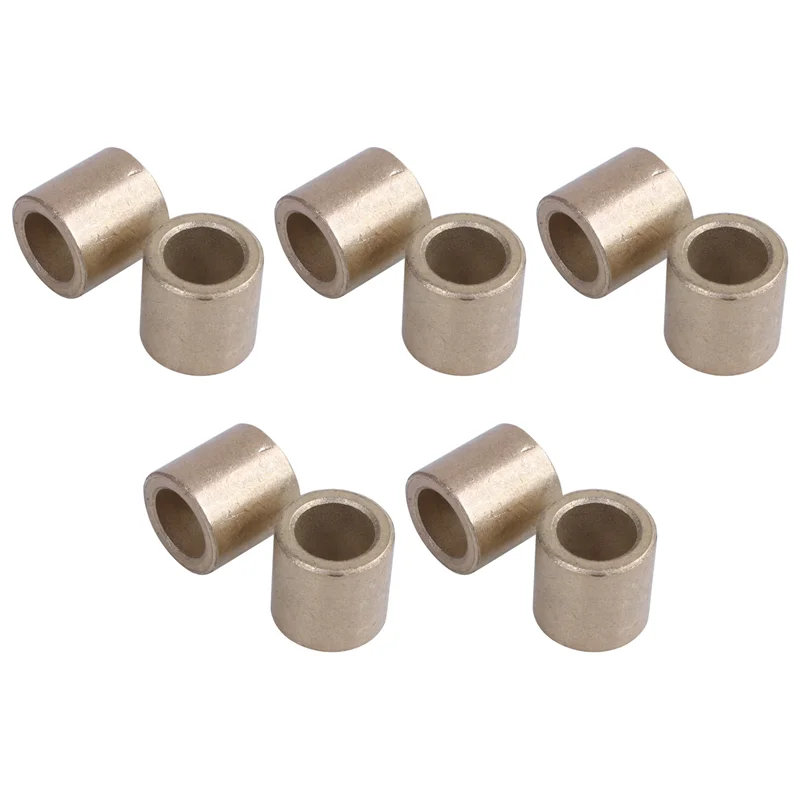 AA49 10개 조각 오일 침수 소결 청동 부싱 베어링 슬리브 8X12x12mm