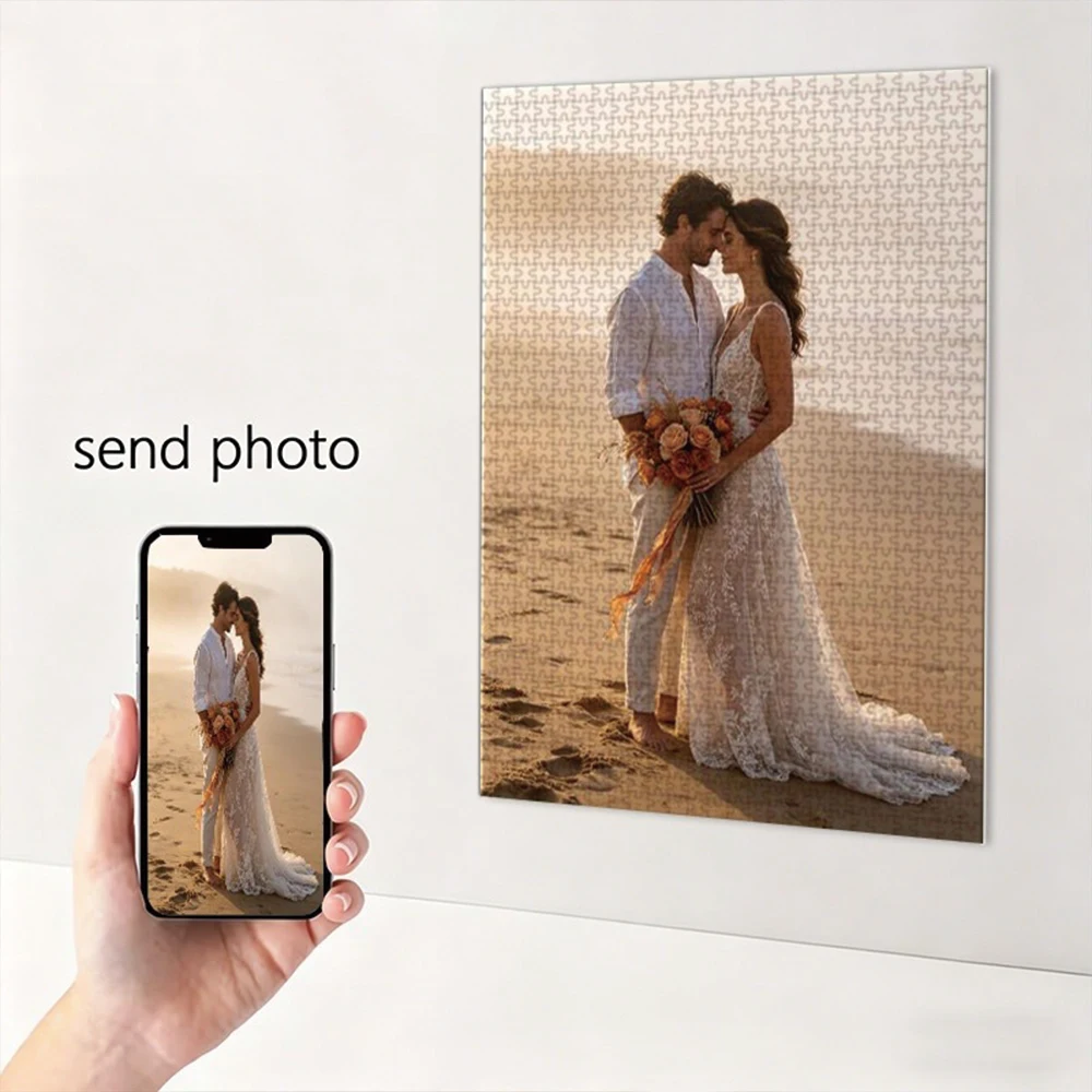 35/300/500/1011pcs Personalized Custom Photo Puzzle Wedding Photos Parent-Child Interactive Diy Assemble Game Toy