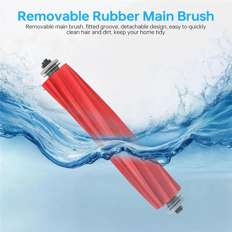 AB15-For Roborock Q Revo Robot Vacuum Cleaner Rolling Brushes Filters Dust Bags Mop Pads Side Brushes Accessories Kit