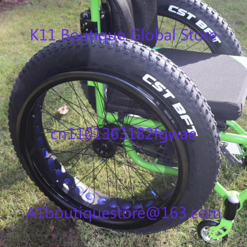 24-Zoll-Rollstuhl Hinterrad Ersatzrollstuhl Fat Wheel Strandrad