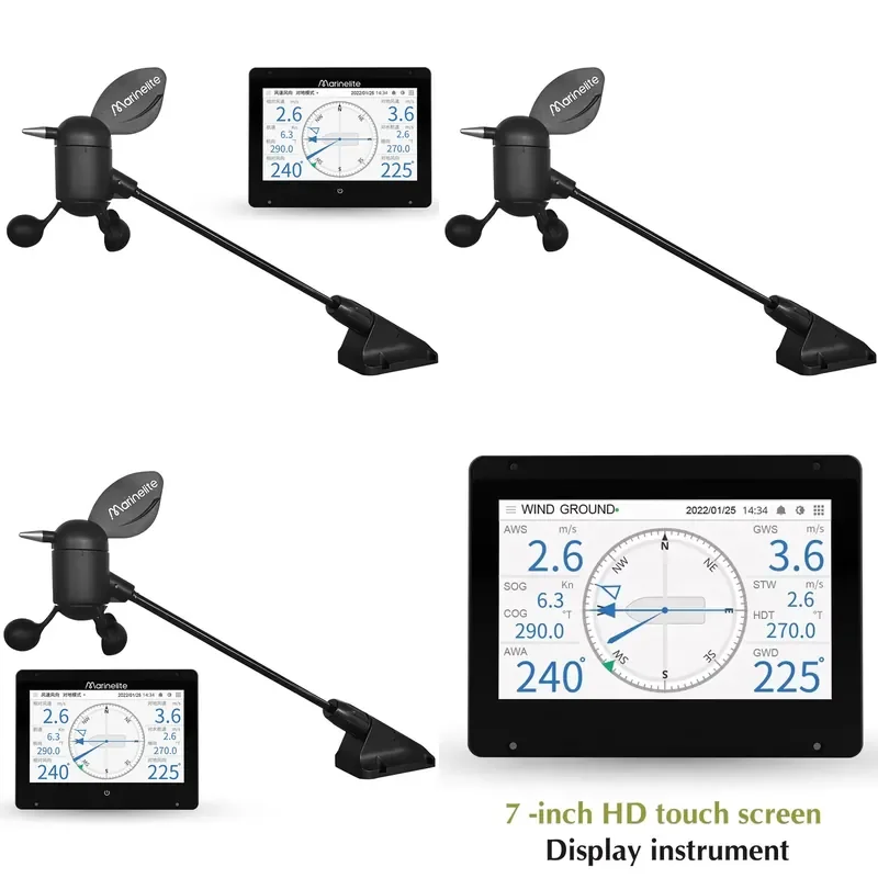Marine Electronic Anemometer for Sailing Ship Wind Indicator