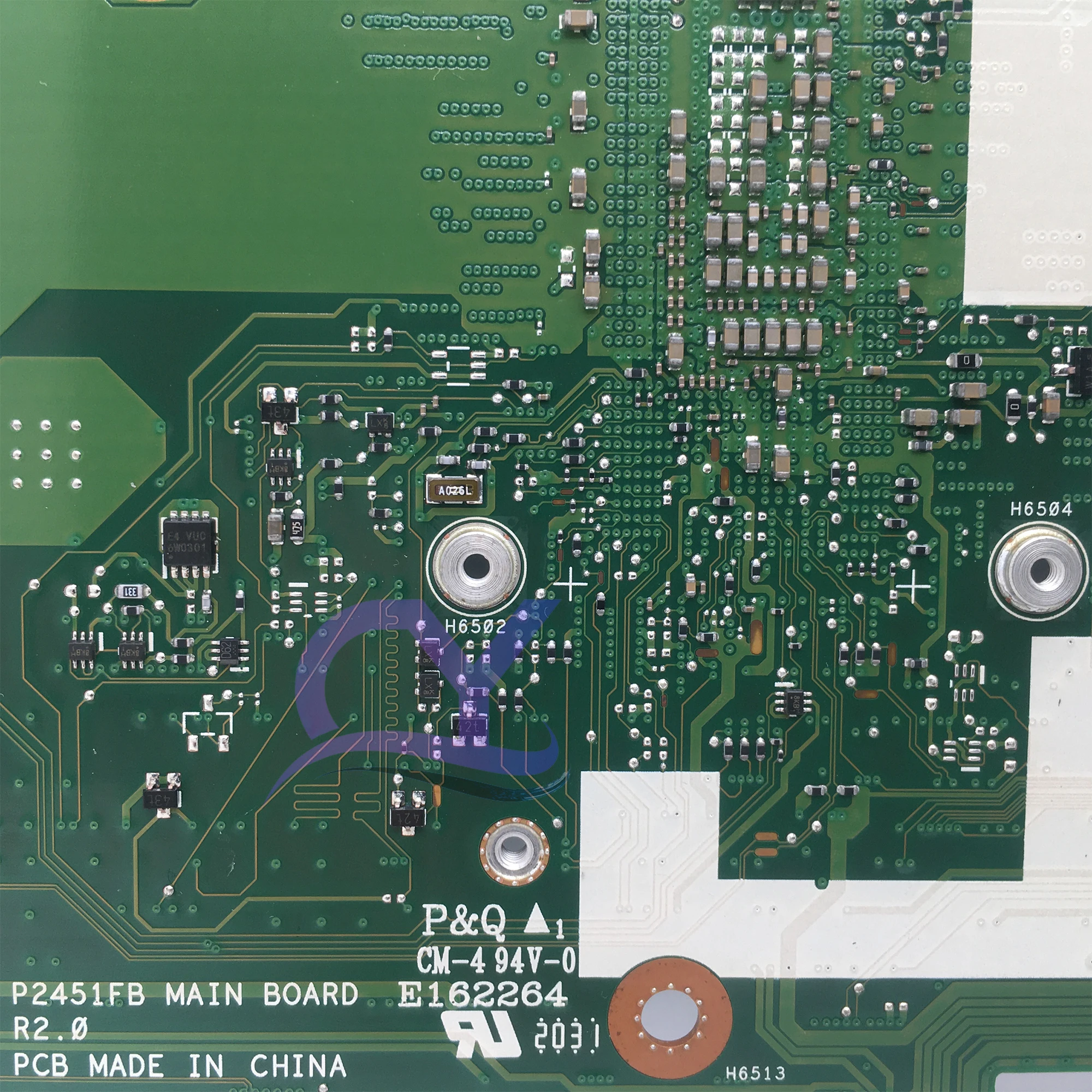 Imagem -06 - Placa-mãe do Portátil para Asus Experimtbook P2451fa P2451 P2451f P2451fb P2451faw P2451fav I510210u Uma 920mx Mainboard