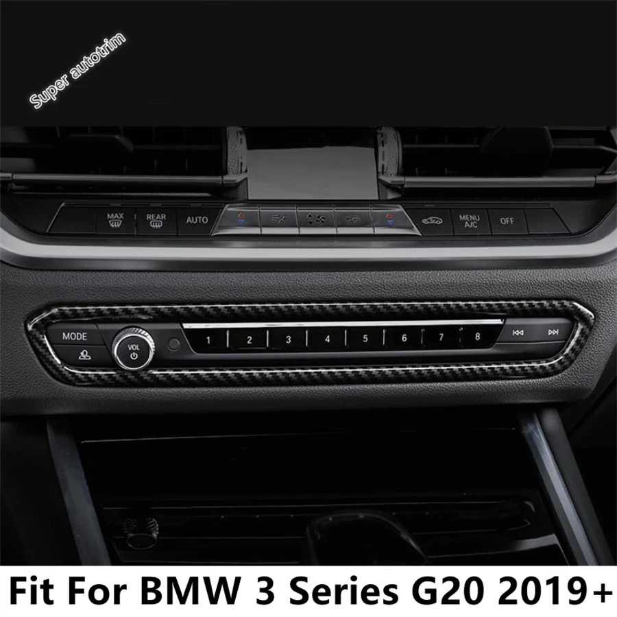 

Center Control Air AC Conditioning Switch Volume Button Navigation Panel Cover Trim Accessories For BMW 3 Series G20 2019 - 2024