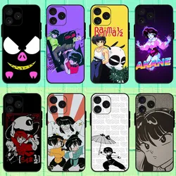 Cartoon Ranma 1 2 Phone Case For iPhone 8 11 12 13 Pro 14 15 Mini X XR XS max Plus Shell