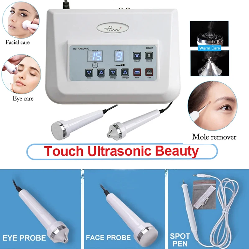 2024 Ultrasonic Facial Machine Detoxification Skin Care Tools Ultrasound Face Body Massager Skin Deep Cleaning Beauty Device