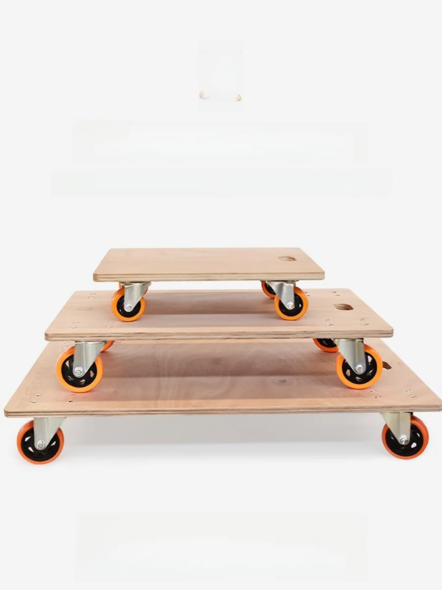 

Thiened Деревянная доска Черепаха Автомобиль Небольшой ручной грузовик Четырехколесный буксировочный грузовик Световой звук Универсальное колесо для домашнего использования