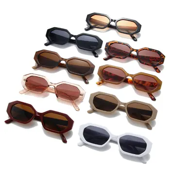 SO&EI משקפי שמש מרובעים קטנים ואופנתיים לנשים בצבע ג'לי גווני הדרגתיים UV400 רטרו לגברים משקפי שמש עם עדשות תה 8 best sales משקפי שמש של תה - №8