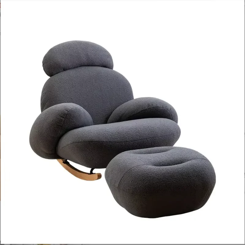 Household balcony recliner light luxury modern small apartment leisure lazy bedroom living room network set sofa