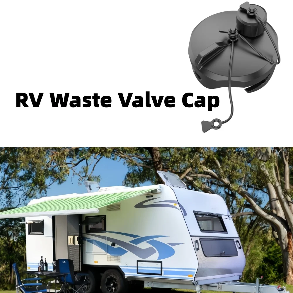 

RV Waste Valve Cap For Camco With Hose Connect 3/4" Ght Caravan Motorhome Sewer Storage Cap Water Tank Sewer Hose Accessories