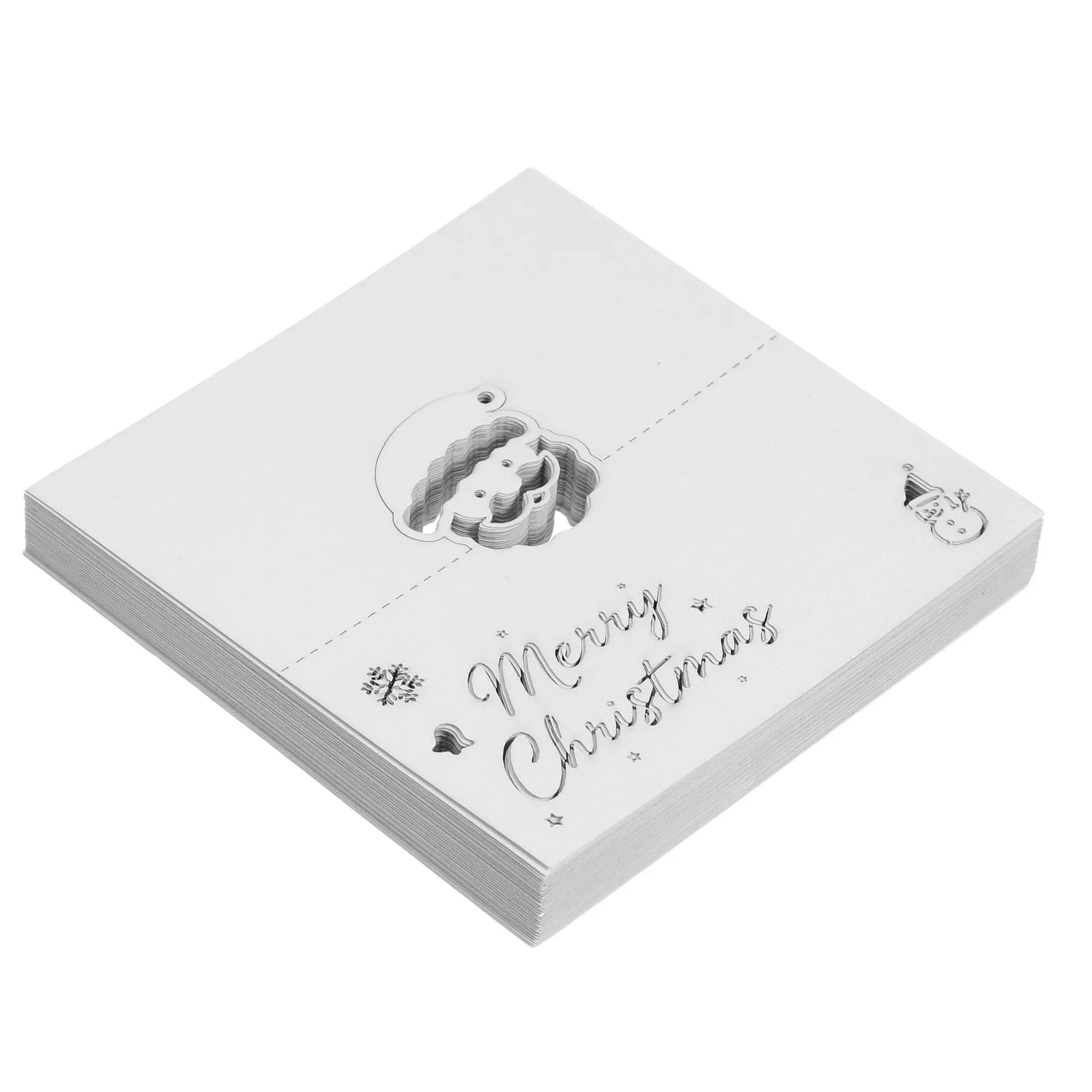 

50 Pcs Santa Claus Seat Card Christmas Party Name Place Cards Holiday Placecards