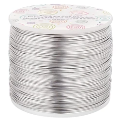 20 Gauge 770FT Aluminum Wire Anodized Jewelry Craft Making Beading Floral Colored Aluminum Craft Wire - Silver