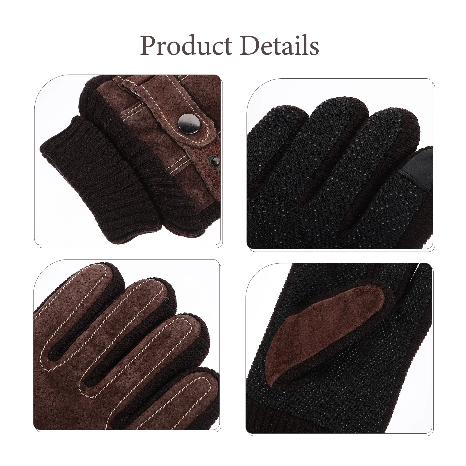 

1 Pair Thermal Touchscreen Gloves For Men Women Winter Windproof Running Cycling Riding Warmth Hand Warmer Outdoor Gear