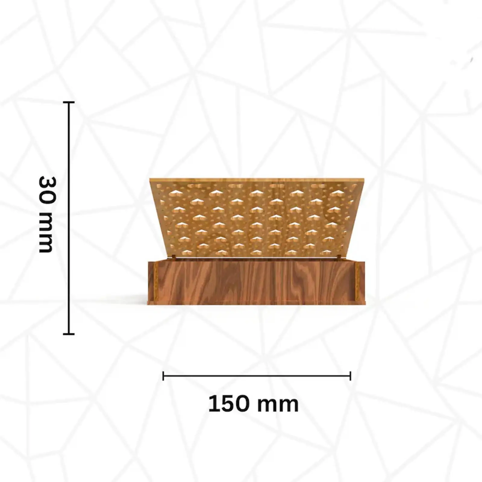 Wooden Storage Box Premium Home Office Storage Stash Box Decorative Gift Box Container for Trinkets Crafts Keepsakes Sewing Toy