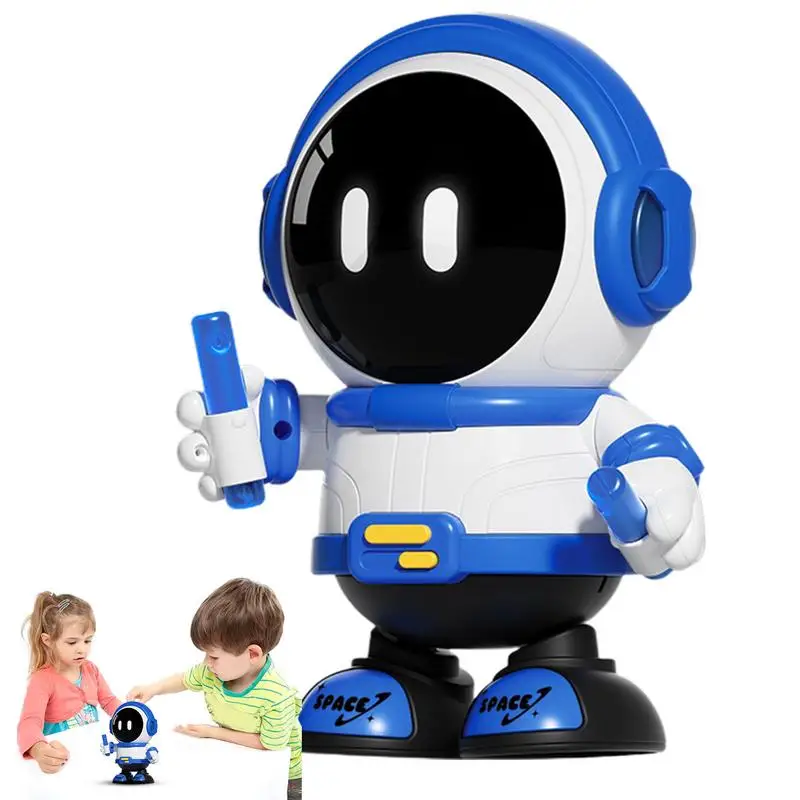 Robot Toys For Kids Astronaut Shape Rechargeable Dancing Robot With Lights Educational Multifunctional Toy Robot With Music