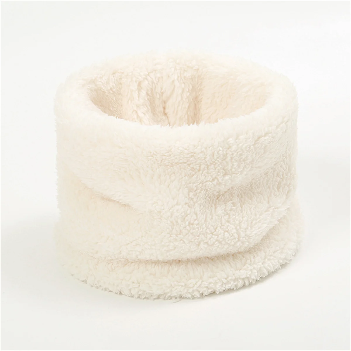 جديد لون خالص مبطن بالصوف مقاوم للبرد من القطيفة لتدفئة الرقبة للرجال والنساء، مناسب لركوب الدراجات في الهواء الطلق، مقاوم للرياح، سميك،