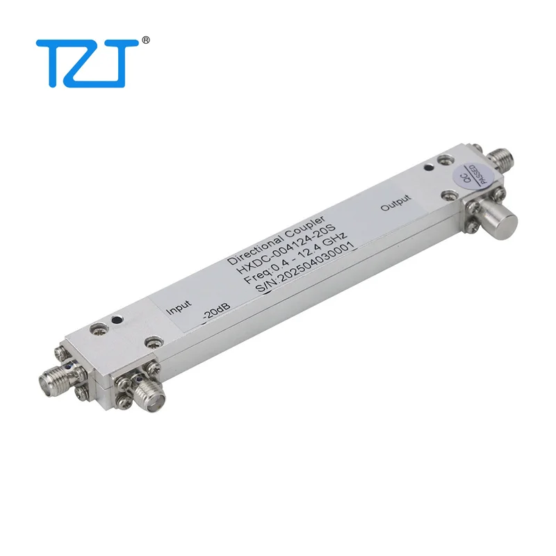 ทอทที HXDC- 004124 -20S 0.4-12.4GHz RF ไมโครเวฟบรอดแบนด์ 20dB Directional Coupler w/ขั้วต่อ SMA หญิง