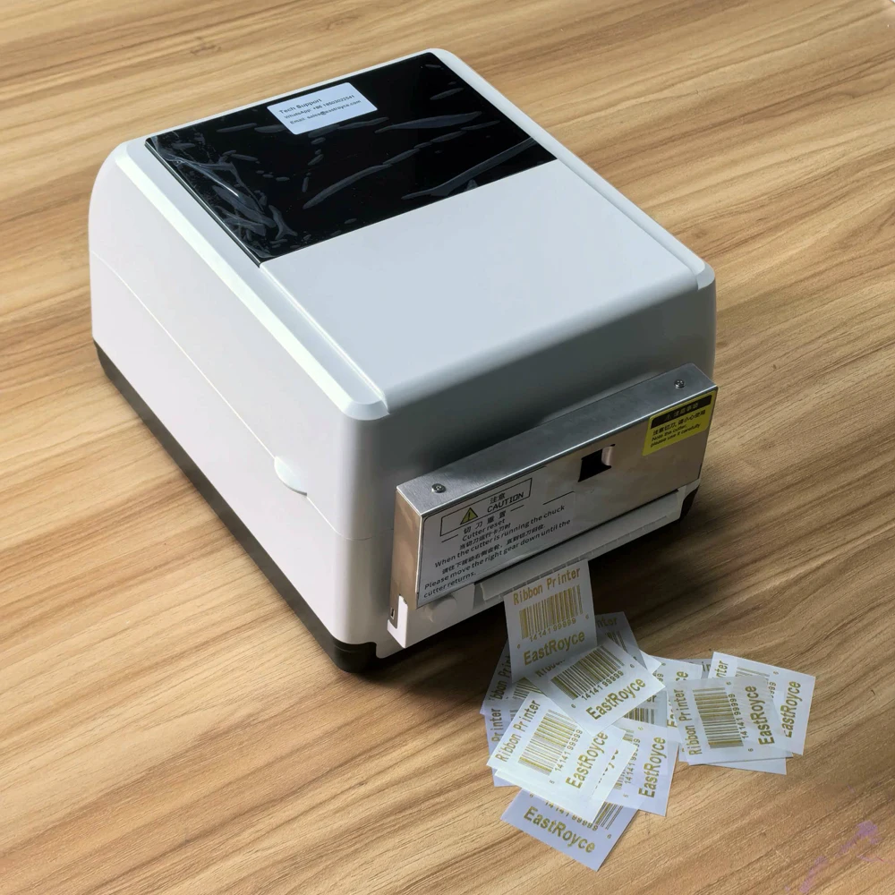 High Quality 4x6 Thermal Transfer Ribbon Printer 4 Inch Care Label Clothing Tag and Jewelry Tag Barcode Printer