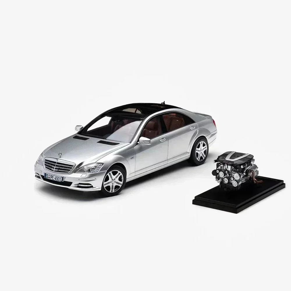 MH MOTORHELIX 1:18 Scale Benz S600L W221 Luxury Sedan Limited Edition Simulation Alloy Car Model Fans Collection Home Decoration