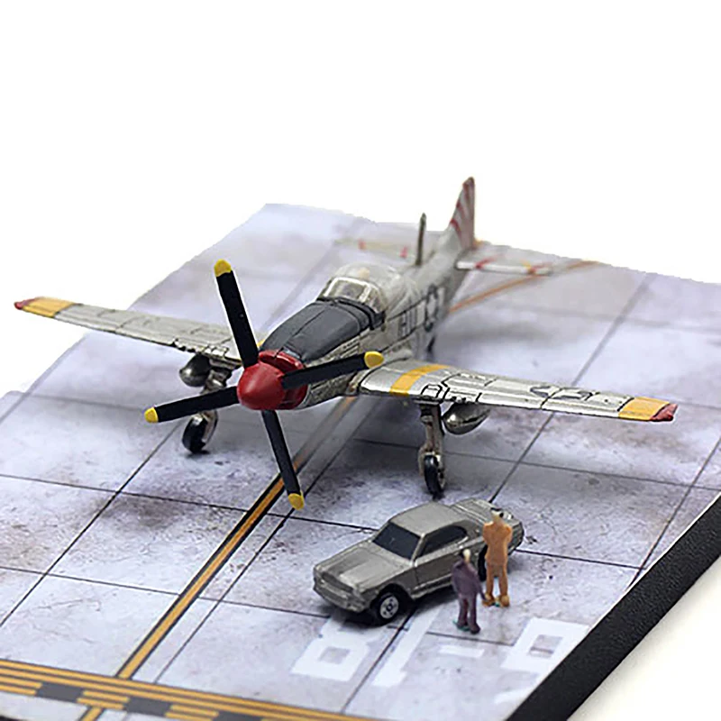 Static Airport Runway Platform Deck Model Sand Table Aircraft Scene Landscape Layout Diorama Kits 1Pcs