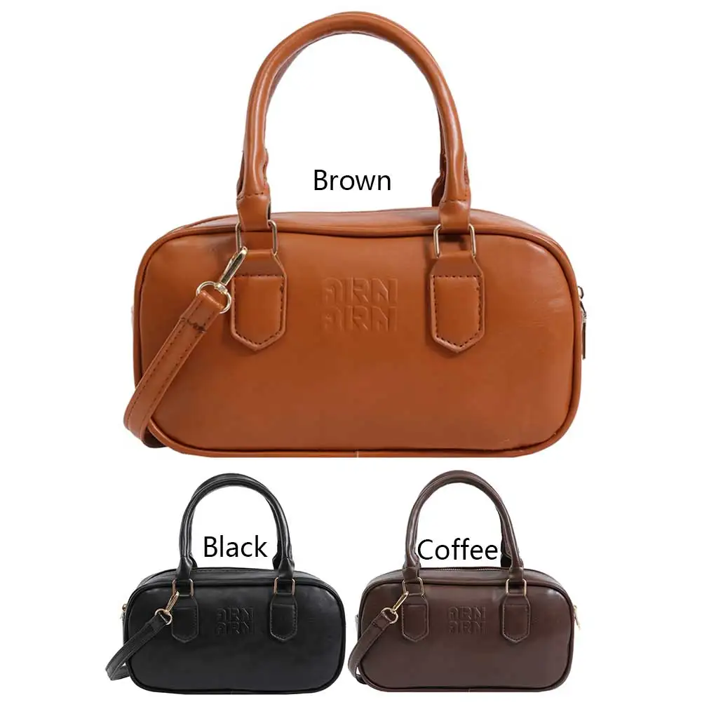 Women Leather Shoulder Bag Versatile PU Crossbody Bag Casual Satchel Sling Bag Top Handle Bag Shopper Bag