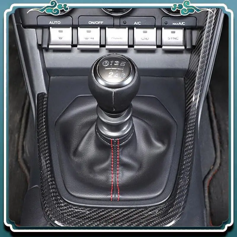 

ABTU-Carbon Fiber Car Interior Center Console Gear Frame Cover For Subaru BRZ GR86 2022 2023 LHD