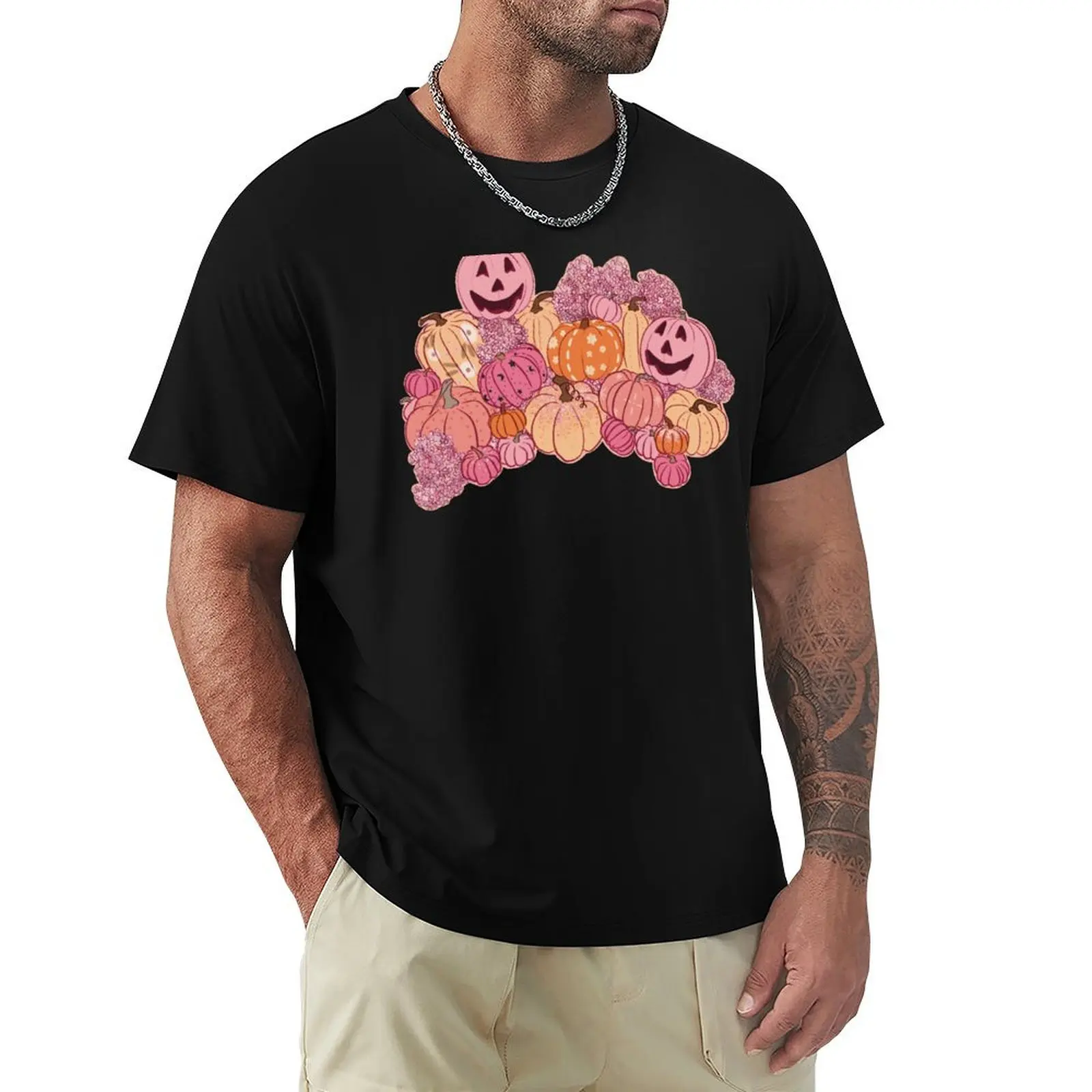 Bubblegum Pumpkins T-Shirt oversized oversizeds Short sleeve tee plain mens white t shirts