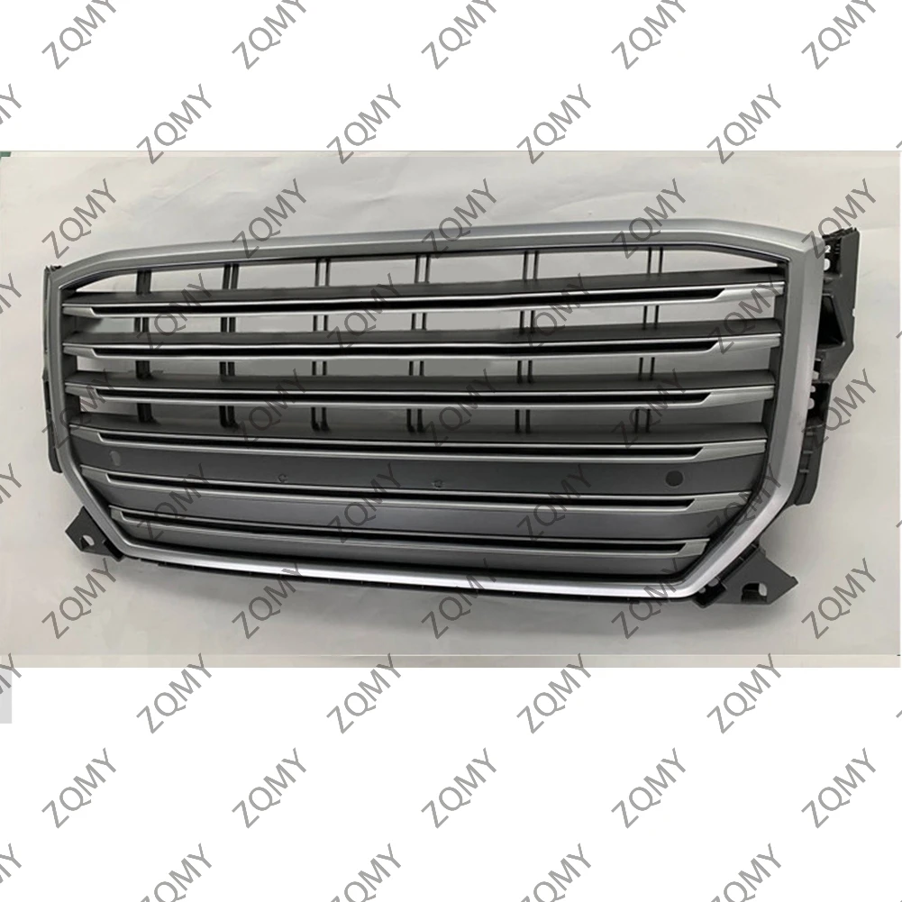 

W/Logo For Audi Q2/Q2L 2018 2019 2020 2021 Car Front Bumper Grille Centre Panel Styling Upper Grill (Modify SQ2 style)