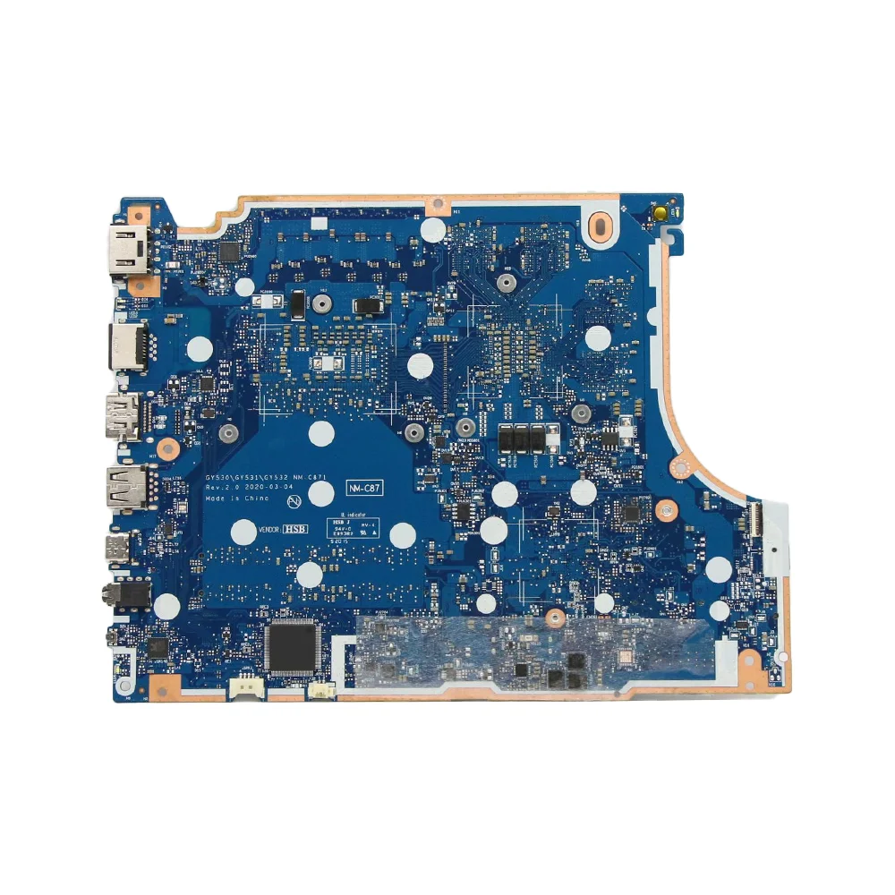 

NM-C871 Laptop Motherboard For Lenovo IdeaPad Gaming 3-15IMH05/5-15IMH05 With CPU I5-10300H I7-10750H GPU GTX1650/GTX1650Ti 4G