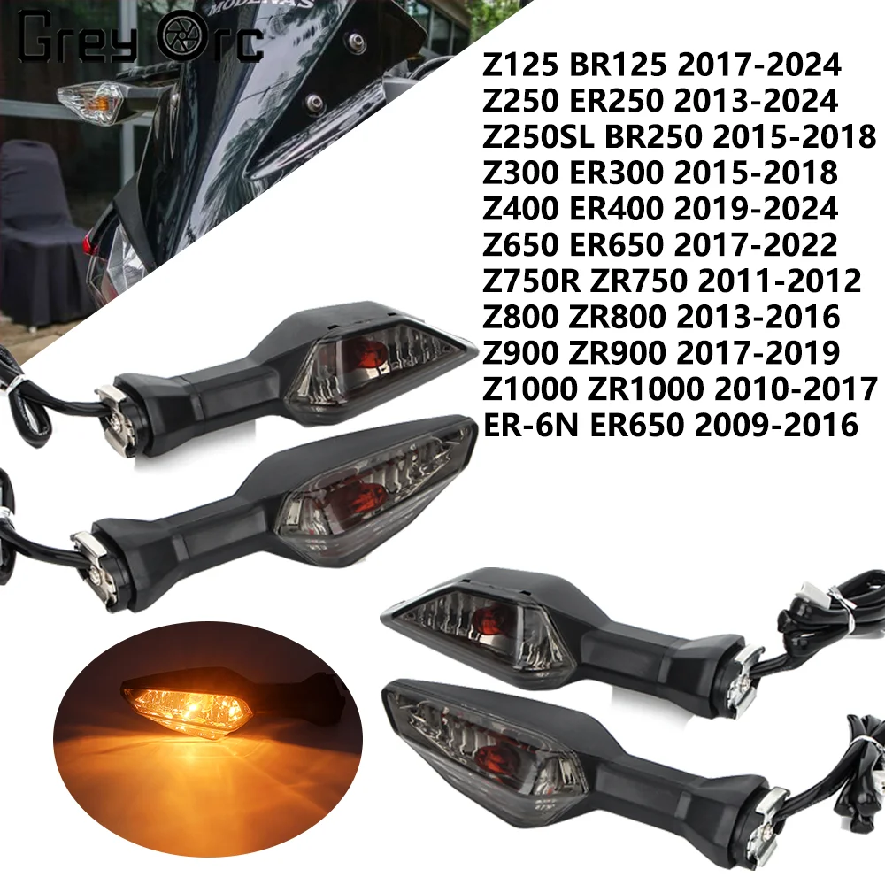 Motorcycle Turn Signal Indicator Flasher For Kawasaki Versys 650 1000 X250 X300 ZRX1200 ER-6F Z H2 ZR1000